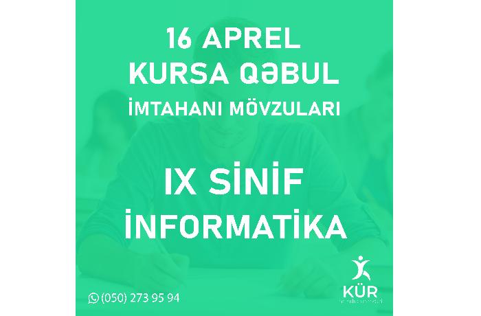 İnformatika 9-cu sinif