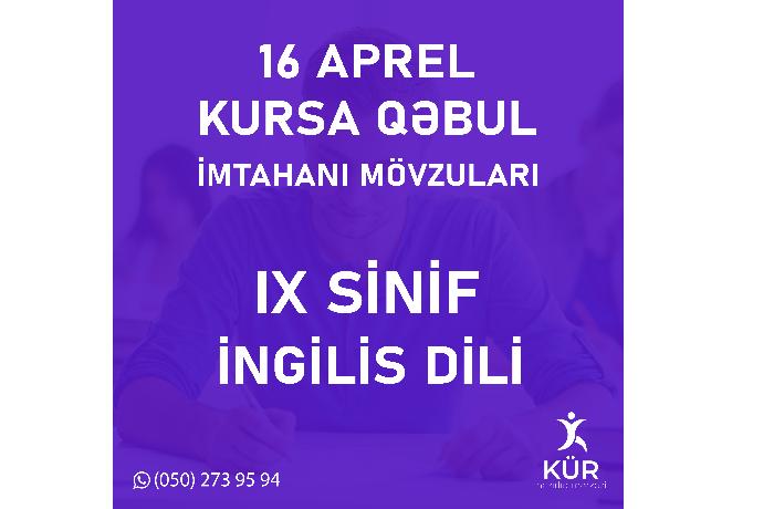 İngilis dili 9-cu sinif