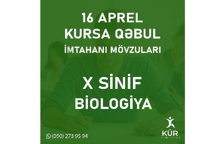 Biologiya dili 10-cu sinif