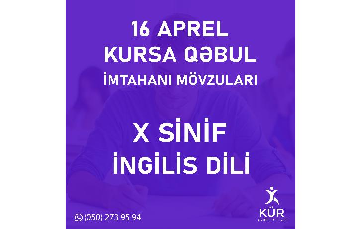 İngilis dili 10-cu sinif