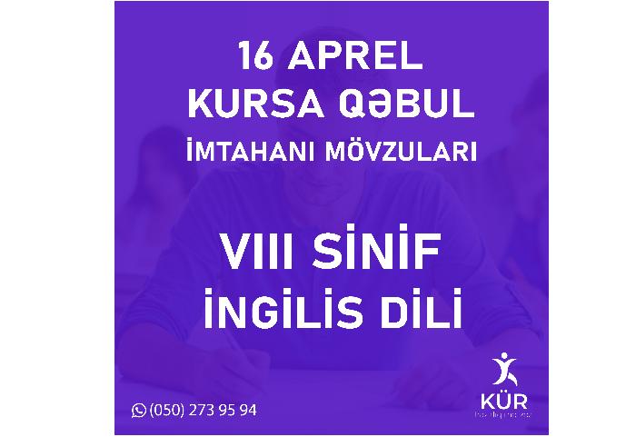 İngilis dili 8-ci sinif