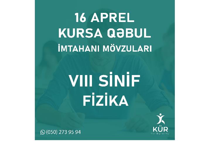 Fizika 8-ci sinif