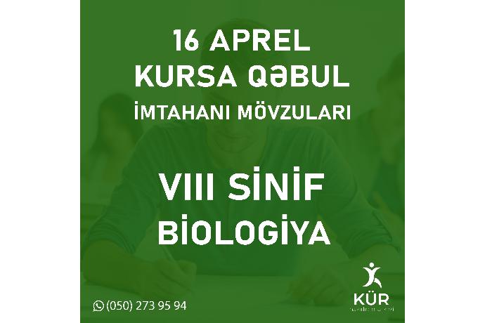 Biologiya 8-ci sinif